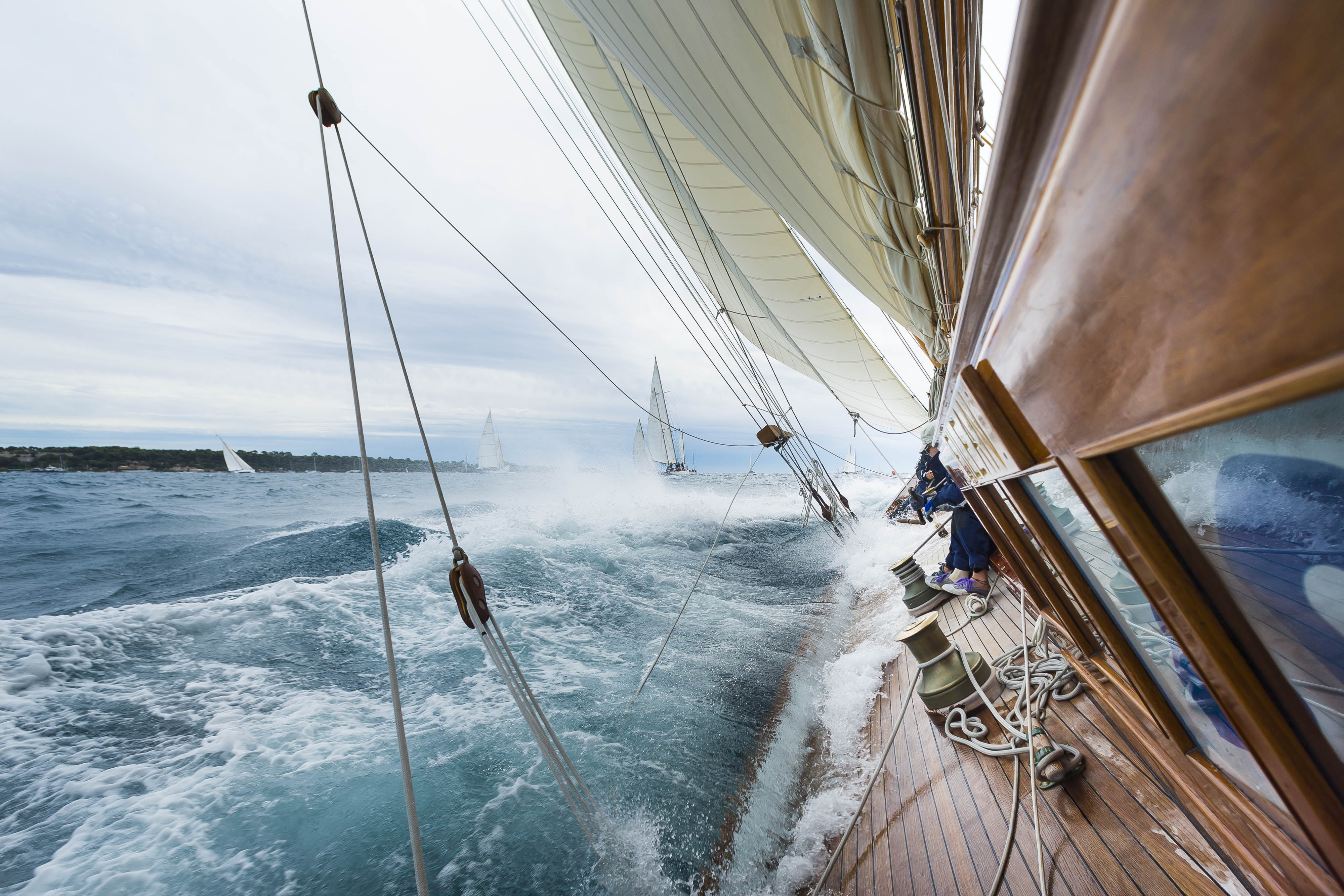 Ancient Sailing Boat During A Regatta At The Panerai 57 OFF